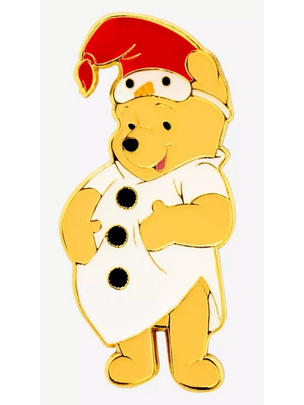 Loungefly Disney Winnie the Pooh Snowman Pajamas Pooh Bear Enamel Pin